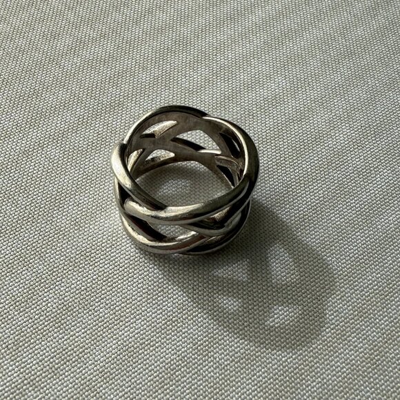 Tiffany & Co. Somerset® Woven Ring in .925 sterling silver - Picture 3 of 4